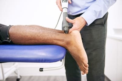 Shockwave therapy for mid portion Achilles tendinopathy