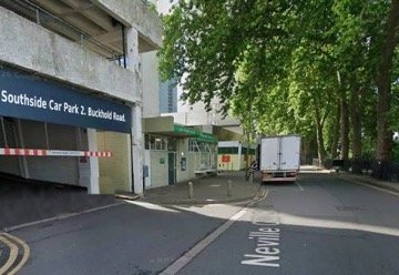 Southside Car Park 2 entrance on Neville Gill Close, off Buckhold Road